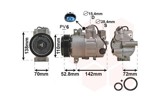 Compressor, air conditioning *** IR PLUS ***