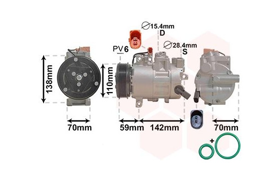 Compressor, air conditioning *** IR PLUS ***
