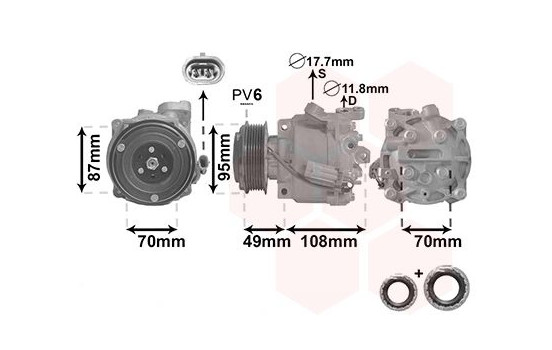 Compressor, air conditioning *** IR PLUS ***