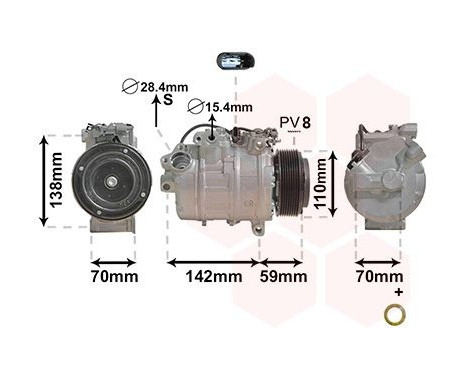 Compressor, air conditioning *** IR PLUS ***