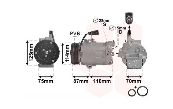 Compressor, air conditioning *** IR PLUS ***