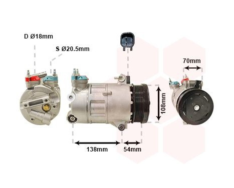 Compressor, air conditioning *** IR PLUS ***