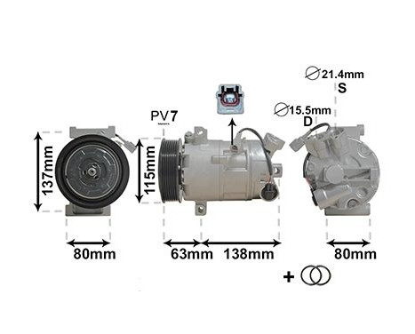 Compressor, air conditioning *** IR PLUS ***