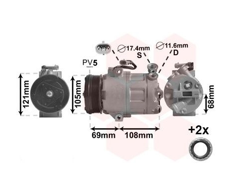 Compressor, air conditioning *** IR PLUS ***