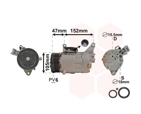 Compressor, air conditioning *** IR PLUS ***