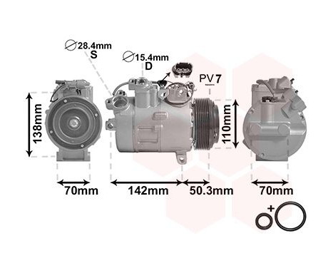 Compressor, air conditioning *** IR PLUS ***