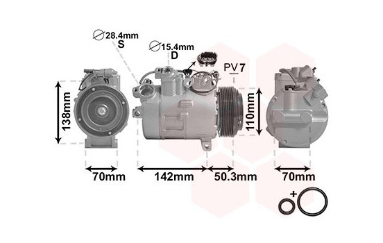 Compressor, air conditioning *** IR PLUS ***