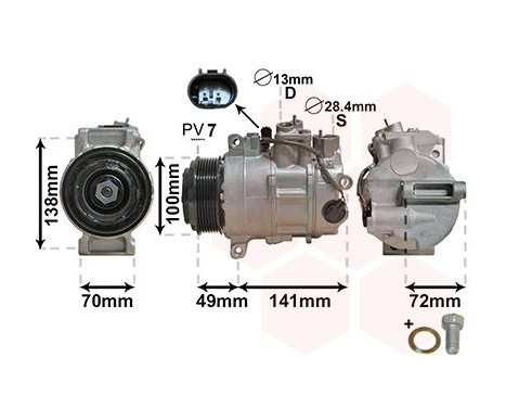 Compressor, air conditioning *** IR PLUS ***