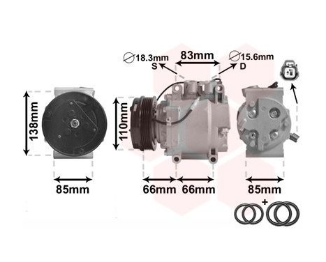 Compressor, air conditioning *** IR PLUS ***