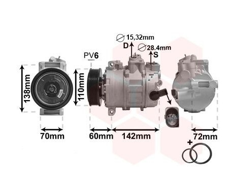 Compressor, air conditioning *** IR PLUS ***