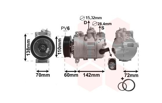 Compressor, air conditioning *** IR PLUS ***