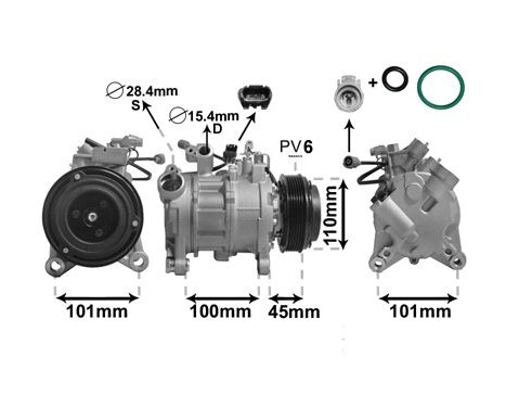 Compressor, air conditioning *** IR PLUS ***