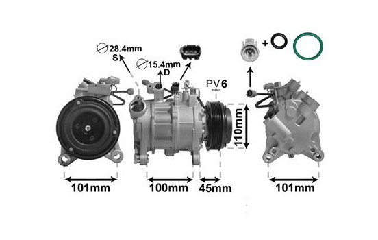 Compressor, air conditioning *** IR PLUS ***