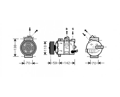 Compressor, air conditioning *** IR PLUS ***, Image 2