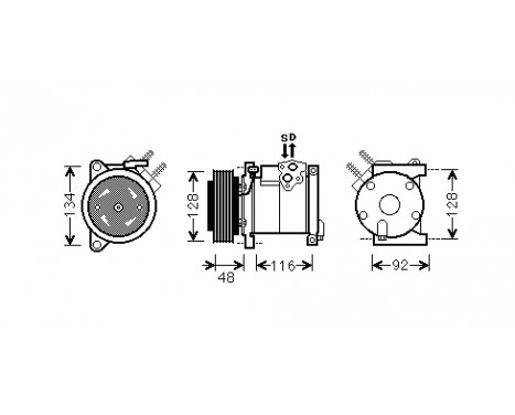 Compressor, air conditioning *** IR PLUS ***