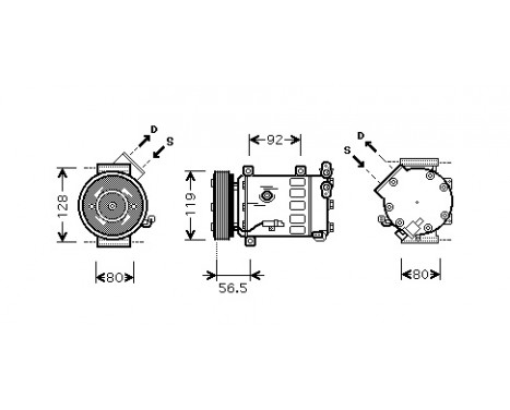 Compressor, air conditioning *** IR PLUS ***