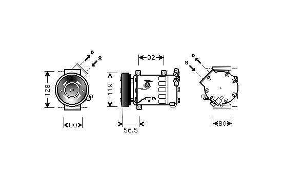 Compressor, air conditioning *** IR PLUS ***