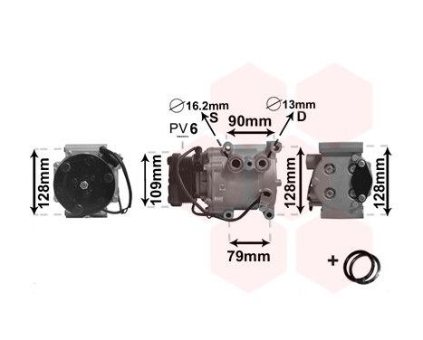 Compressor, air conditioning *** IR PLUS ***