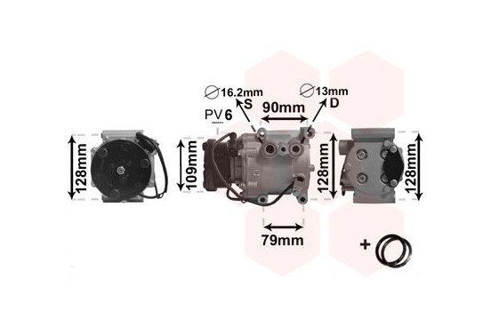 Compressor, air conditioning *** IR PLUS ***