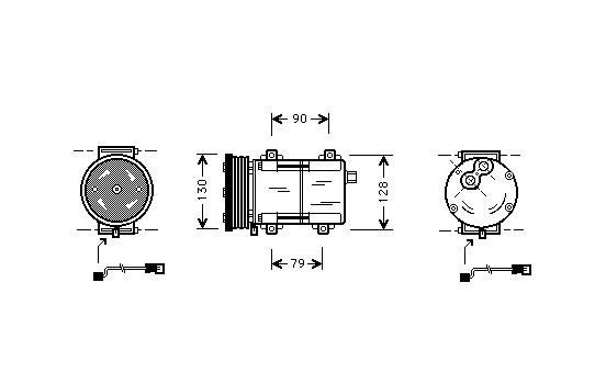Compressor, air conditioning *** IR PLUS ***, Image 2