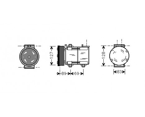 Compressor, air conditioning *** IR PLUS ***, Image 2