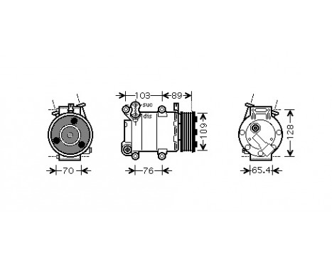 Compressor, air conditioning *** IR PLUS ***