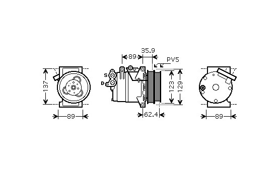 Compressor, air conditioning *** IR PLUS ***