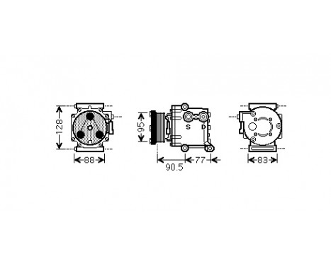 Compressor, air conditioning *** IR PLUS ***, Image 3