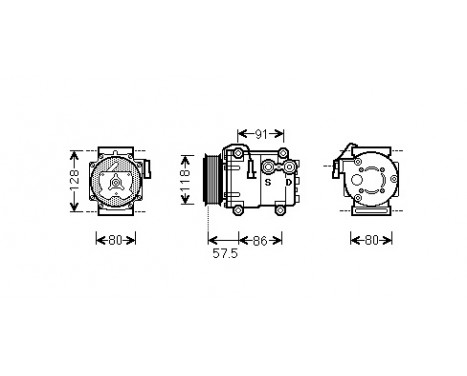 Compressor, air conditioning *** IR PLUS ***