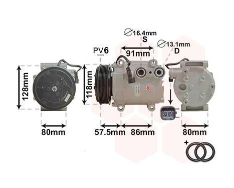 Compressor, air conditioning *** IR PLUS ***, Image 2
