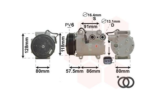 Compressor, air conditioning *** IR PLUS ***, Image 2