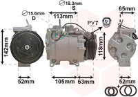 Compressor, air conditioning *** IR PLUS ***