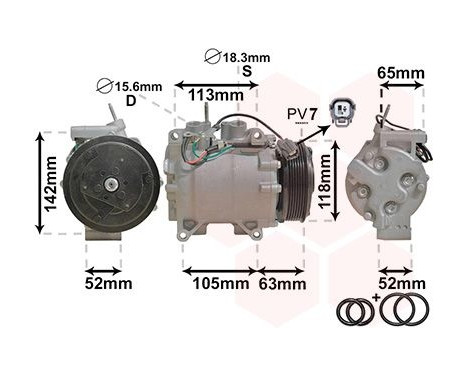 Compressor, air conditioning *** IR PLUS ***