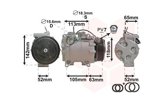 Compressor, air conditioning *** IR PLUS ***