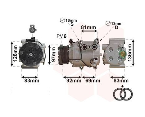 Compressor, air conditioning *** IR PLUS ***