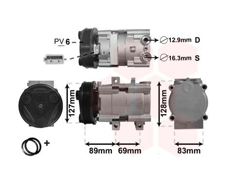 Compressor, air conditioning *** IR PLUS ***