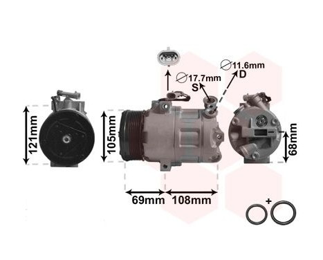 Compressor, air conditioning *** IR PLUS ***, Image 2