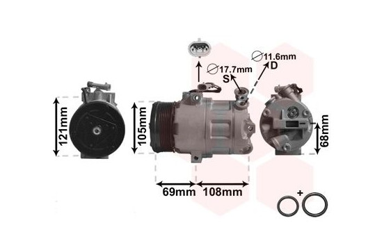 Compressor, air conditioning *** IR PLUS ***, Image 2