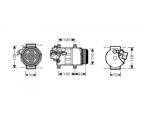 Compressor, air conditioning *** IR PLUS ***, Image 2