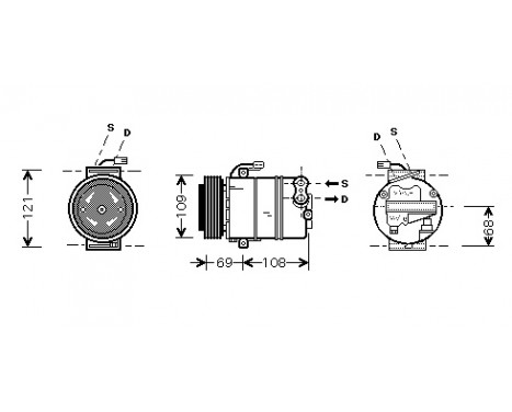 Compressor, air conditioning *** IR PLUS ***