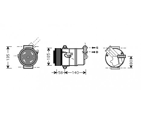 Compressor, air conditioning *** IR PLUS ***