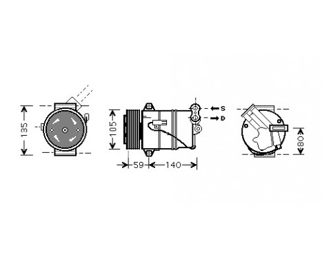 Compressor, air conditioning *** IR PLUS ***