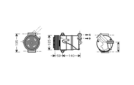 Compressor, air conditioning *** IR PLUS ***