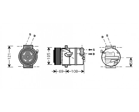 Compressor, air conditioning *** IR PLUS ***