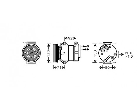 Compressor, air conditioning *** IR PLUS ***