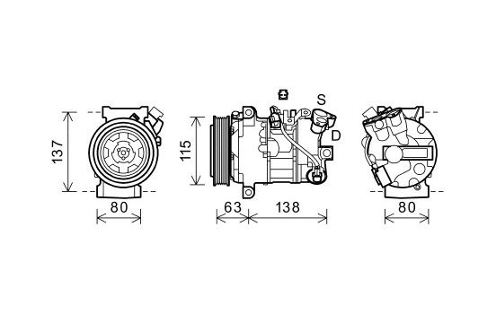 Compressor, air conditioning *** IR PLUS ***, Image 2