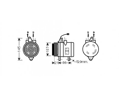 Compressor, air conditioning *** IR PLUS ***, Image 2