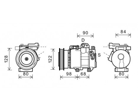 Compressor, air conditioning *** IR PLUS ***, Image 2