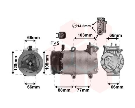 Compressor, air conditioning *** IR PLUS ***