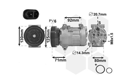 Compressor, air conditioning *** IR PLUS ***, Image 2